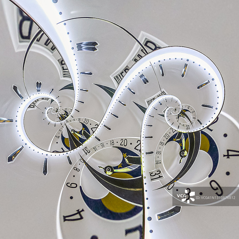 双极德罗斯特效应钟面图片素材