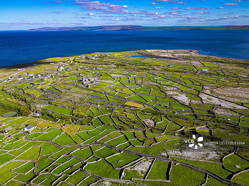 爱尔兰戈尔韦郡阿伦群岛的伊尼希尔岛图片素材