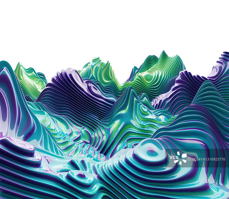 抽象波浪景观图片素材