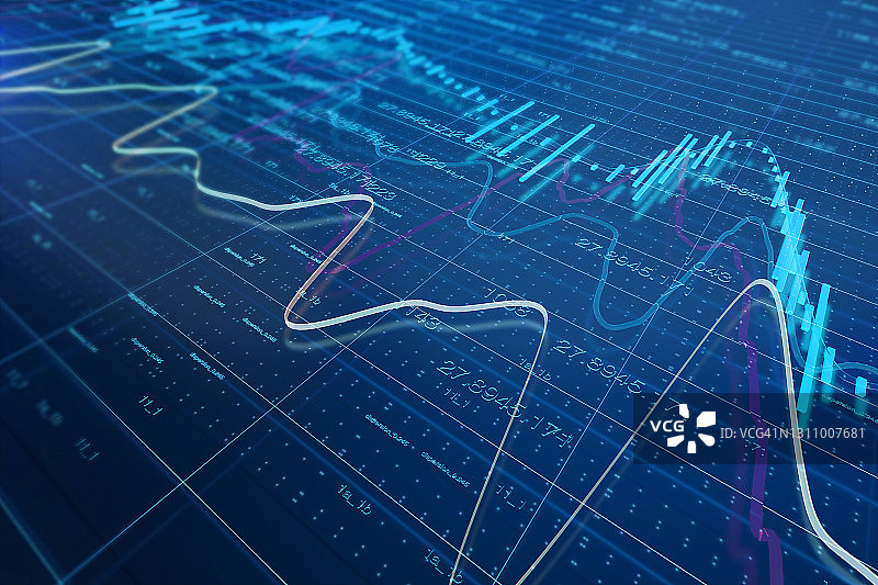 股市图表图片素材