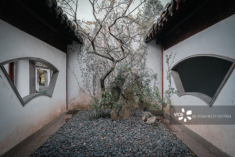 杭州西湖郭庄园林景观图片素材