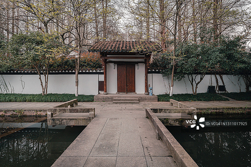 杭州西湖郭庄园林景观图片素材