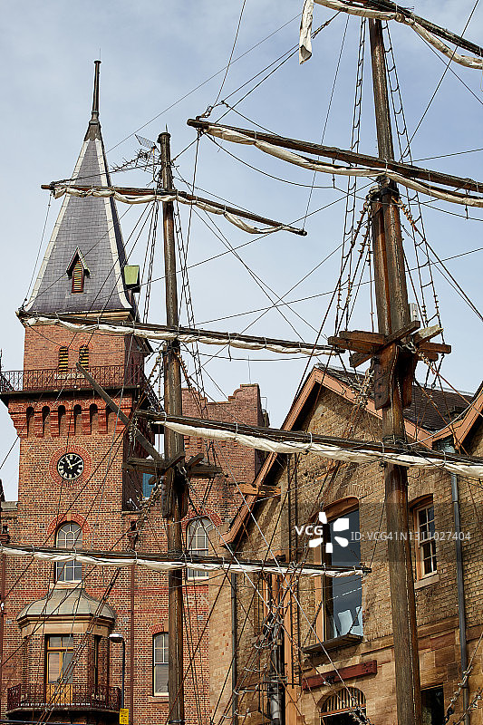 环形码头的历史岩石区图片素材