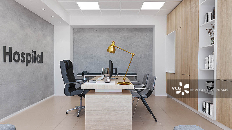 室内设计建筑：医院电脑效果图图片素材