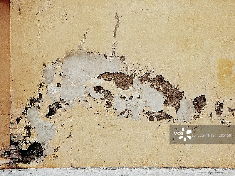 受潮损坏的墙壁图片素材