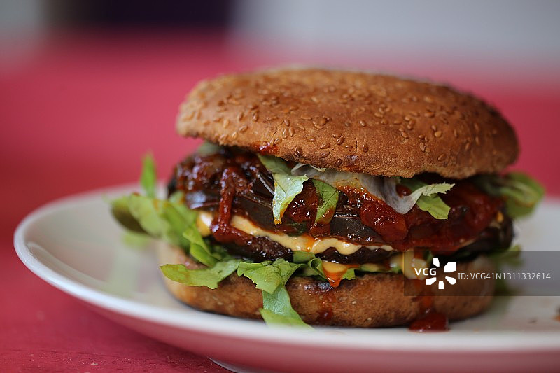 美味的汉堡包图片素材