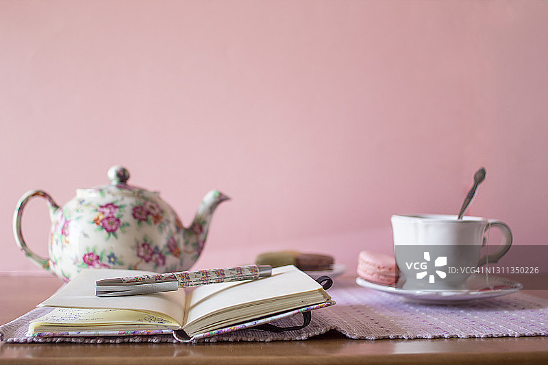 记事本和早餐图片素材