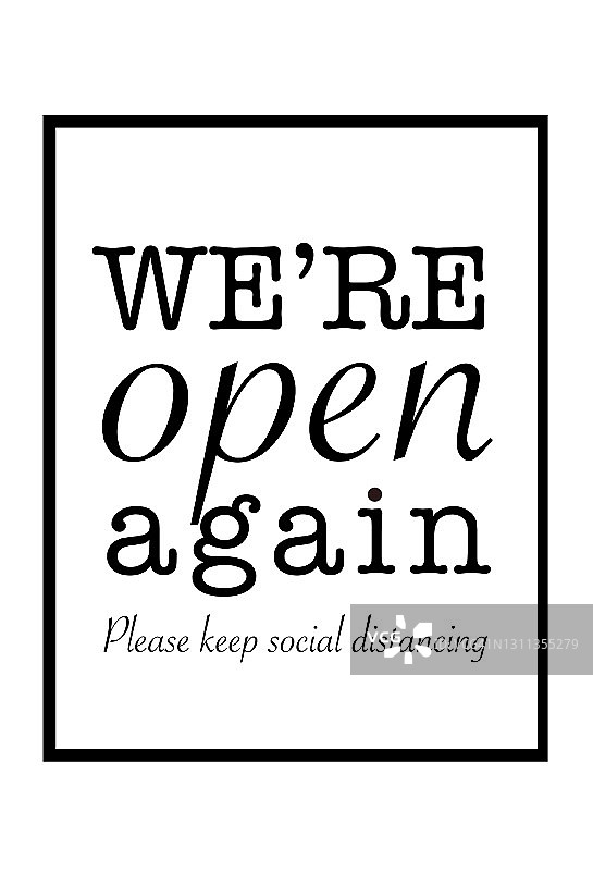 重新营业标志图片素材