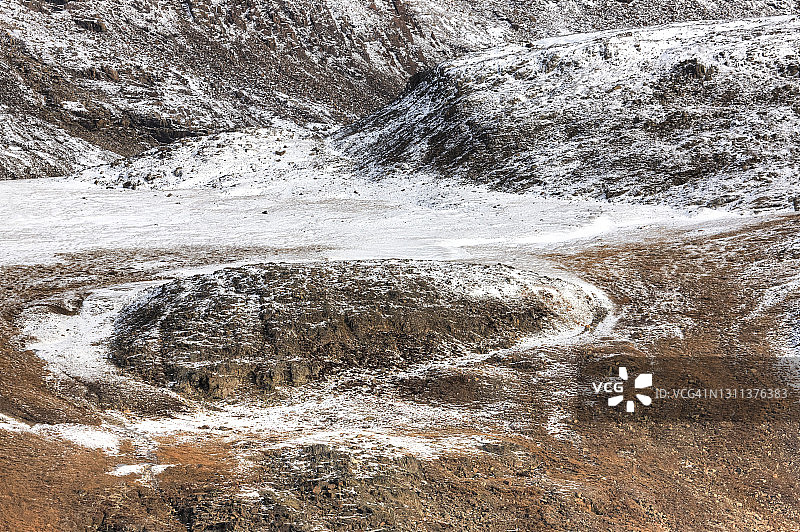 加拿大北极地区雪景航拍图片素材