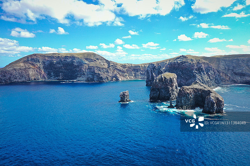 从上方俯瞰墨西哥索科罗岛图片素材