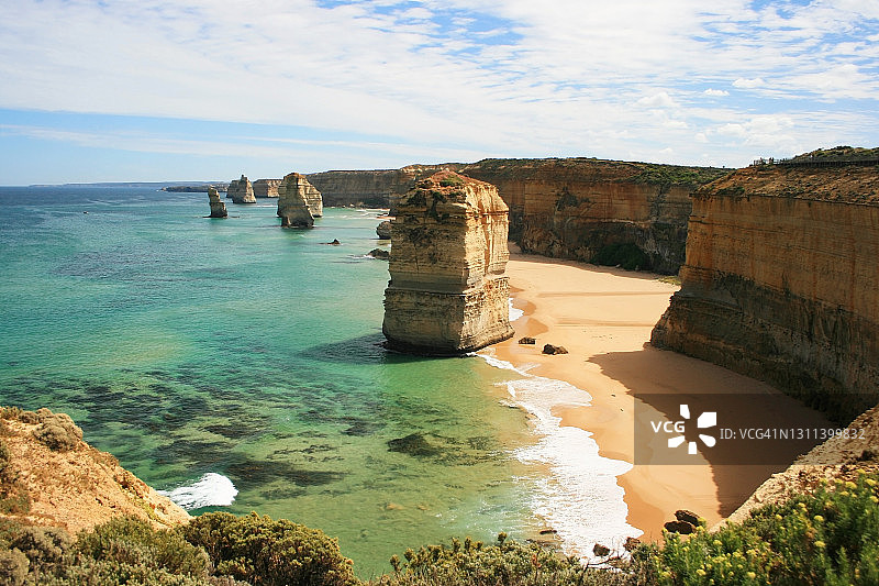 澳大利亚维多利亚州的十二使徒岩图片素材