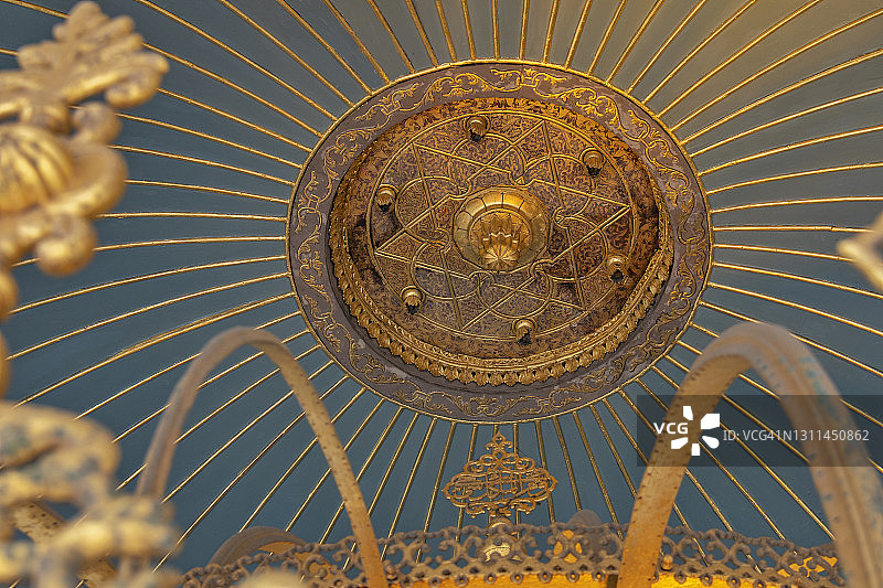 土耳其伊斯坦布尔法蒂赫区圣索菲亚清真寺图片素材