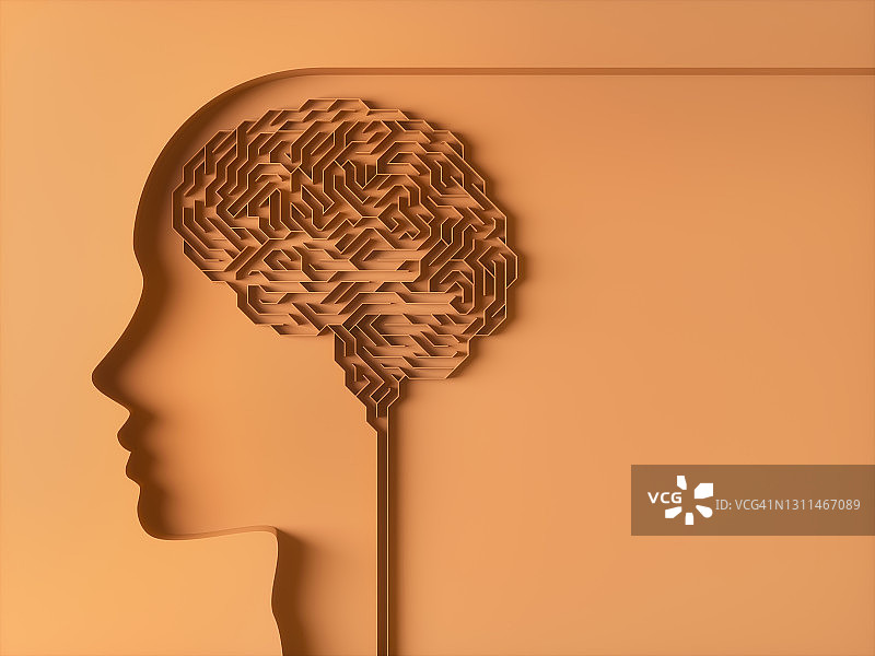 人脑概念图图片素材