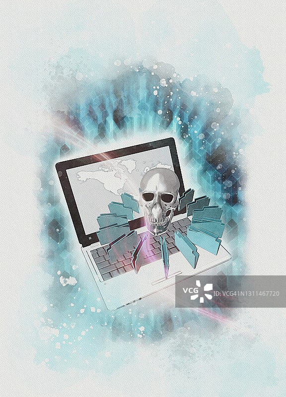 数据入侵概念图图片素材