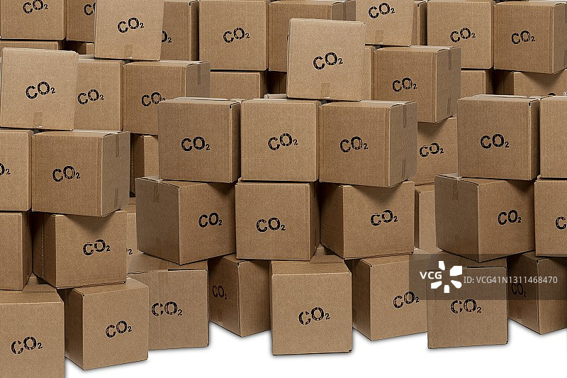 二氧化碳储存概念合成图像图片素材