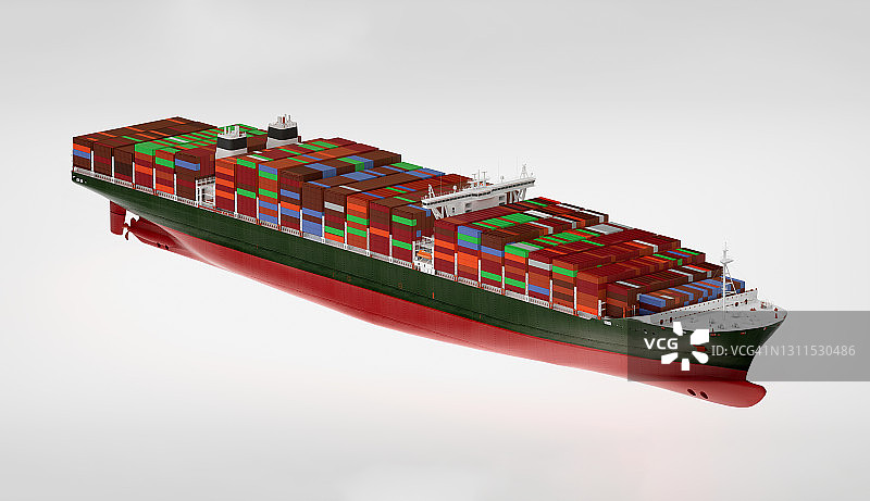 集装箱船，经济世界贸易3D图图片素材