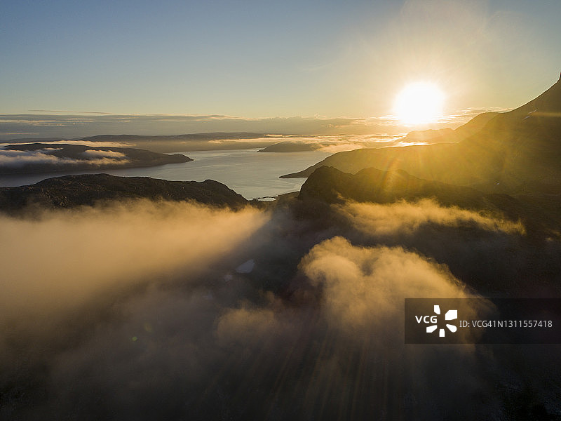 加拿大拉布拉多海岸芒格福德蒂克尔航拍图片素材