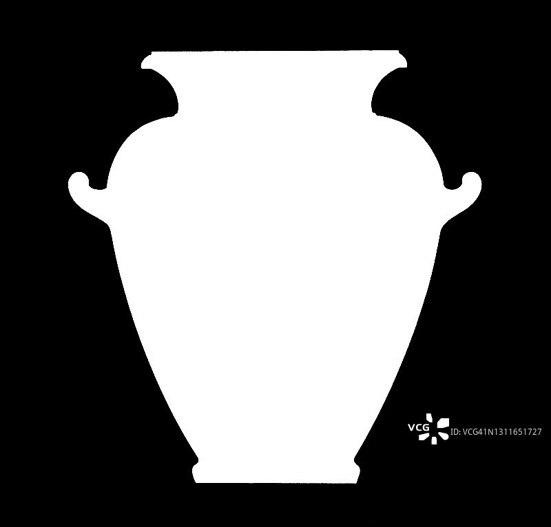 古希腊花瓶雕刻插图，古希腊陶器图片素材