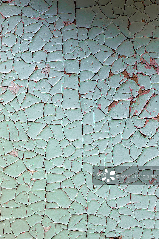 内墙上开裂的含铅涂料图片素材