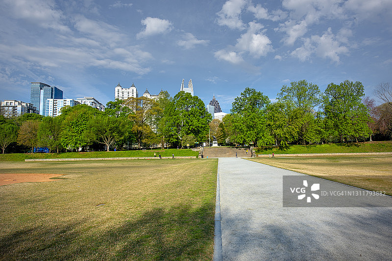 佐治亚州亚特兰大天际线图片素材