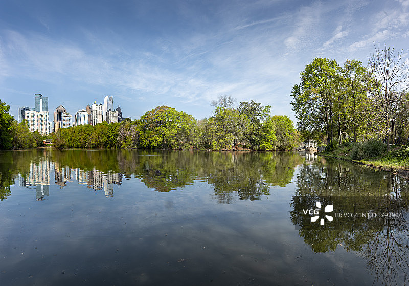 佐治亚州亚特兰大天际线图片素材
