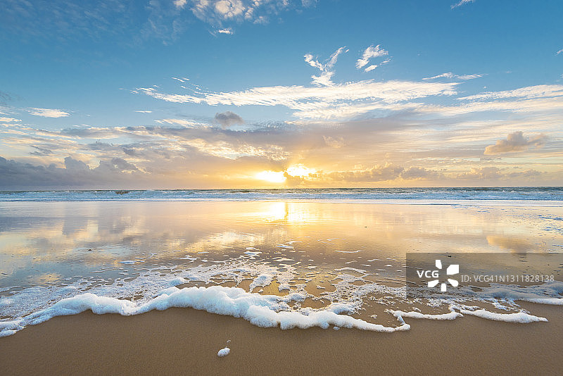 加的斯的绚丽日落图片素材