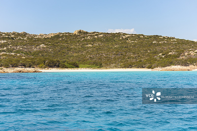 意大利撒丁岛马达莱纳群岛斯帕吉岛科尔萨拉海湾图片素材