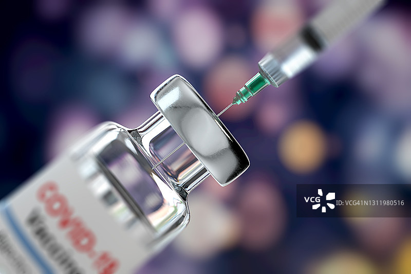 新冠疫苗瓶、注射器、新冠病毒预防图片素材