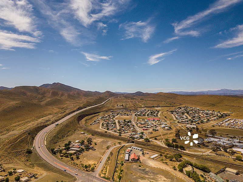 莱恩斯堡外的N1公路航拍图片素材