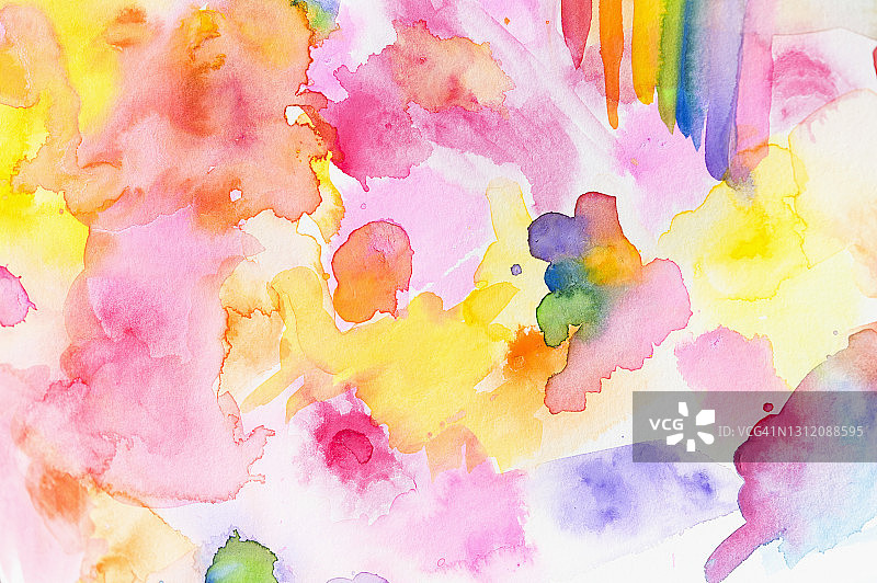 水彩抽象图案特写图片素材