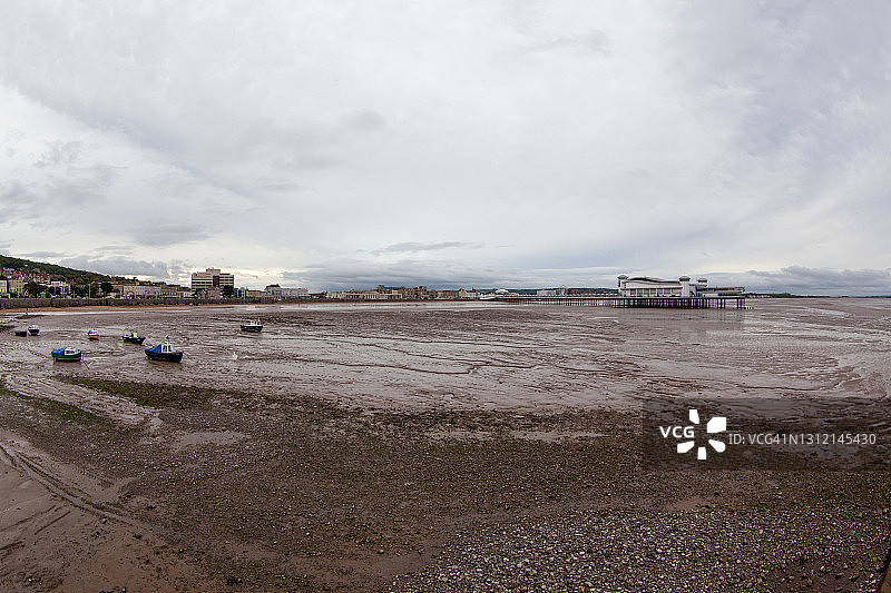 韦斯顿超级 mare 的退潮图片素材