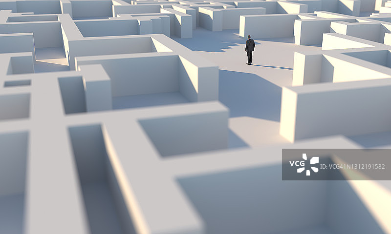 迷宫中的商人图片素材