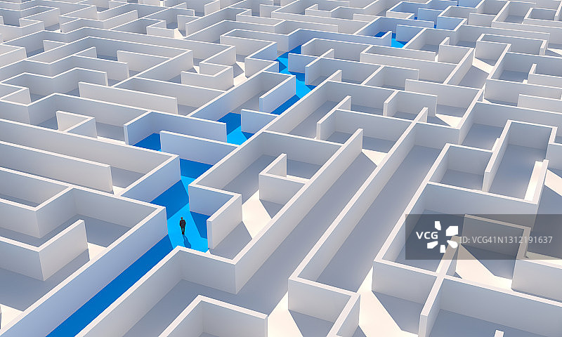 迷宫中的商人图片素材