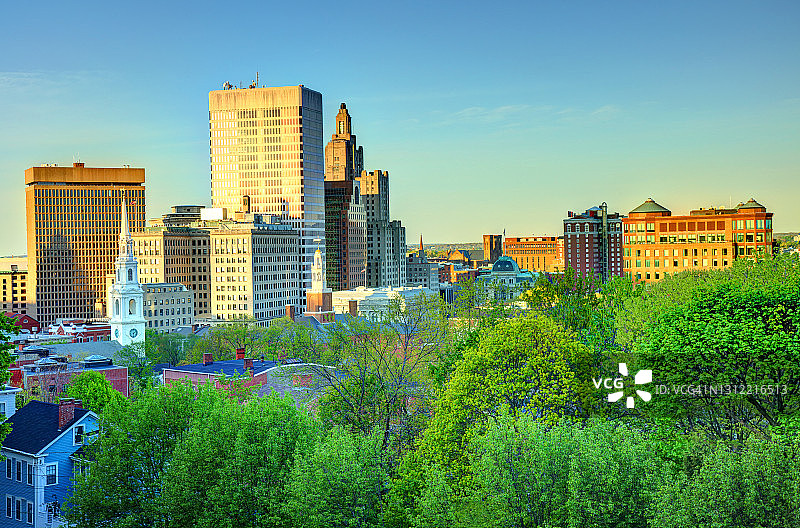 罗德岛普罗维登斯的春天图片素材