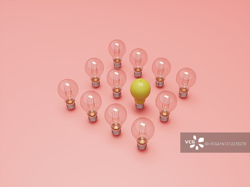 不同的灯泡图片素材