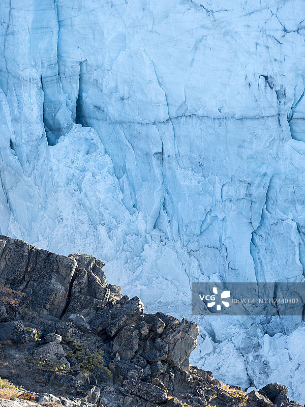 格陵兰冰盖附近的风景图片素材