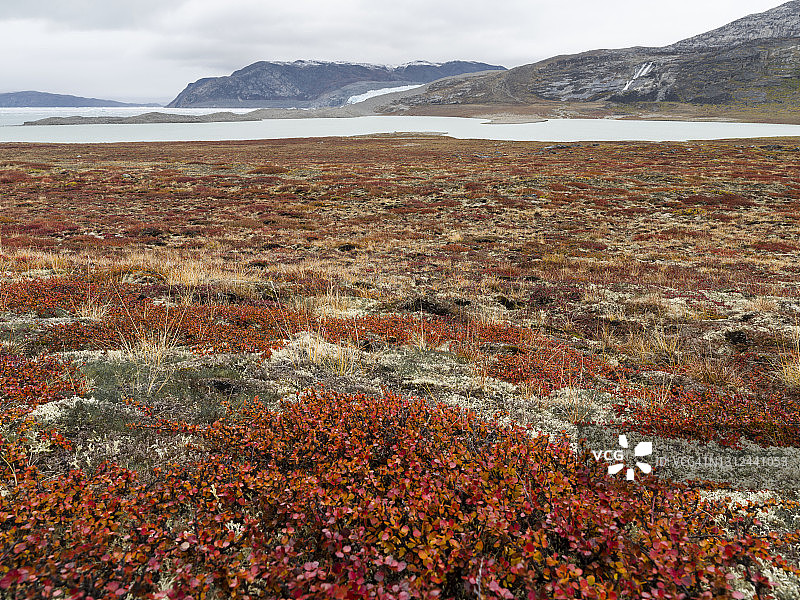格陵兰岛的Eqip冰川图片素材