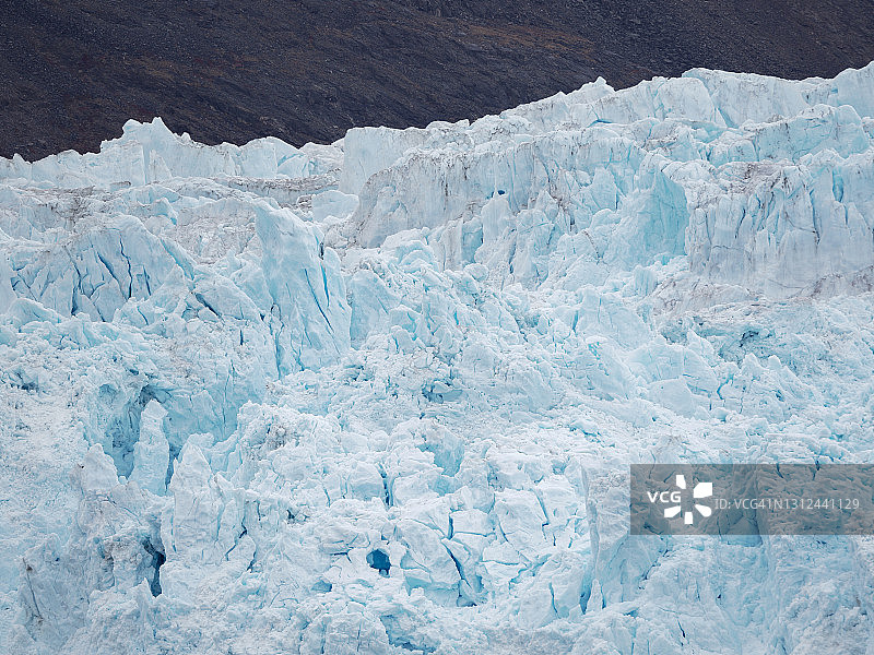 格陵兰岛的Eqip冰川图片素材