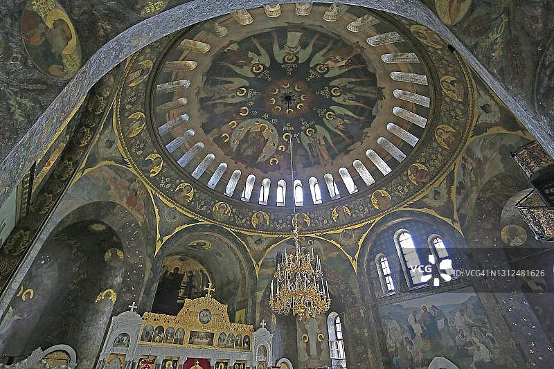 基辅洞穴修道院食堂教堂穹顶图片素材