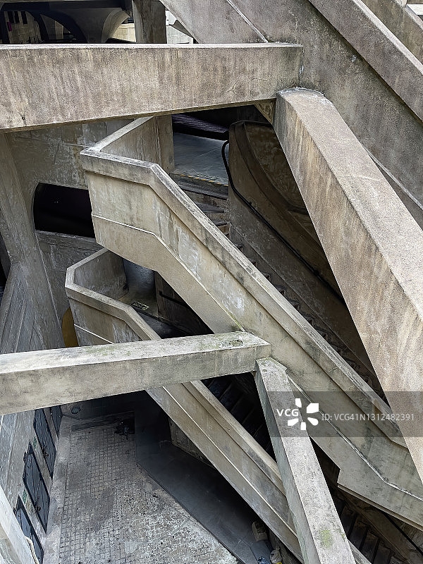 中国上海历史悠久的屠宰场外墙图片素材