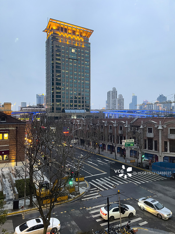 中国上海淮海路风光图片素材