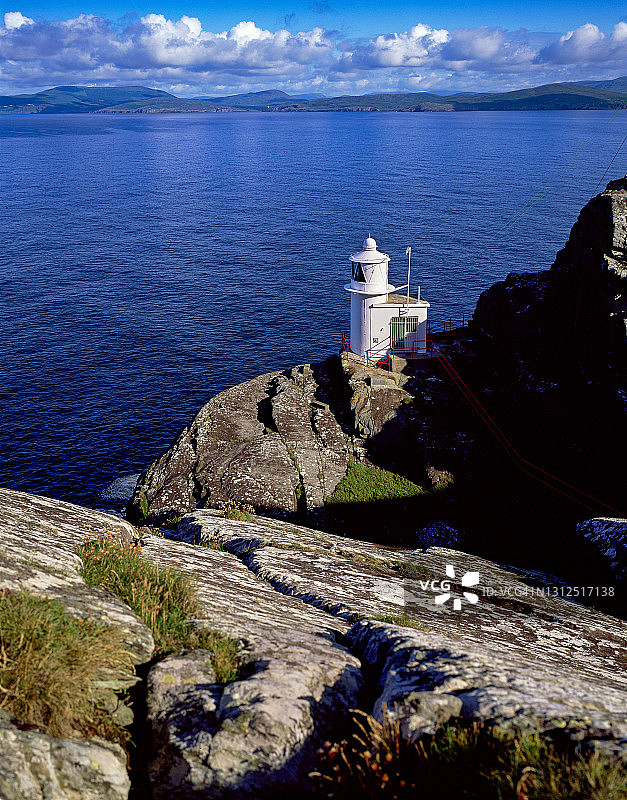 谢普斯黑德灯塔，班特里湾，科克郡，爱尔兰图片素材