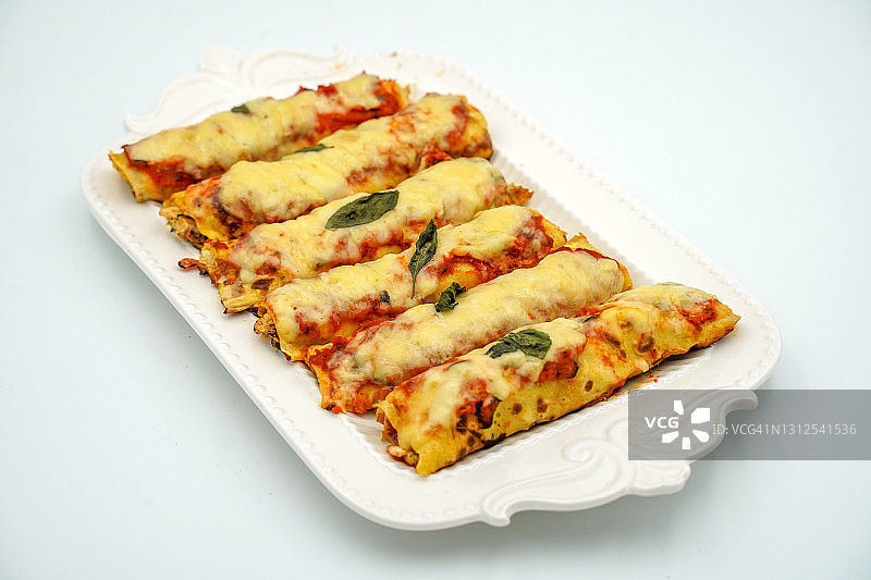 意式 Cannelloni 卷图片素材