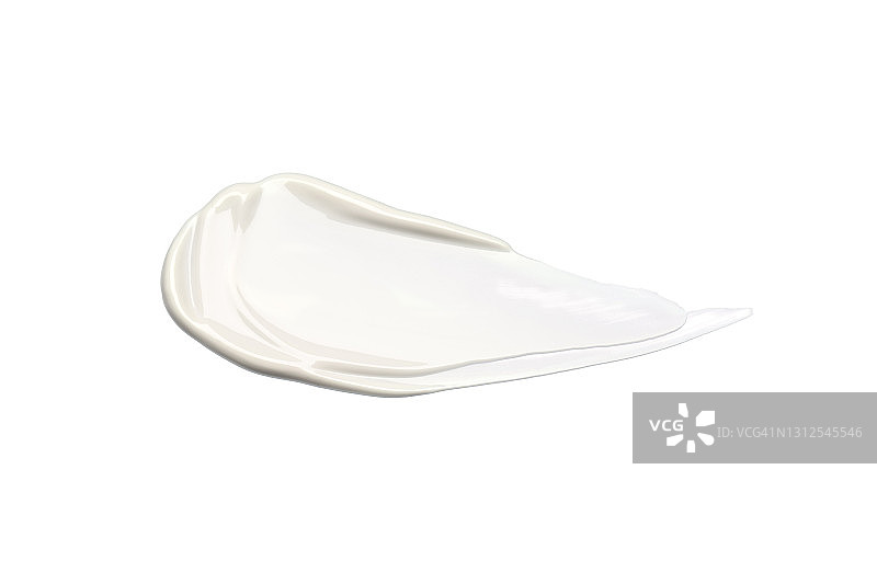 白色乳霜涂抹，健康理念，扁平风图片素材