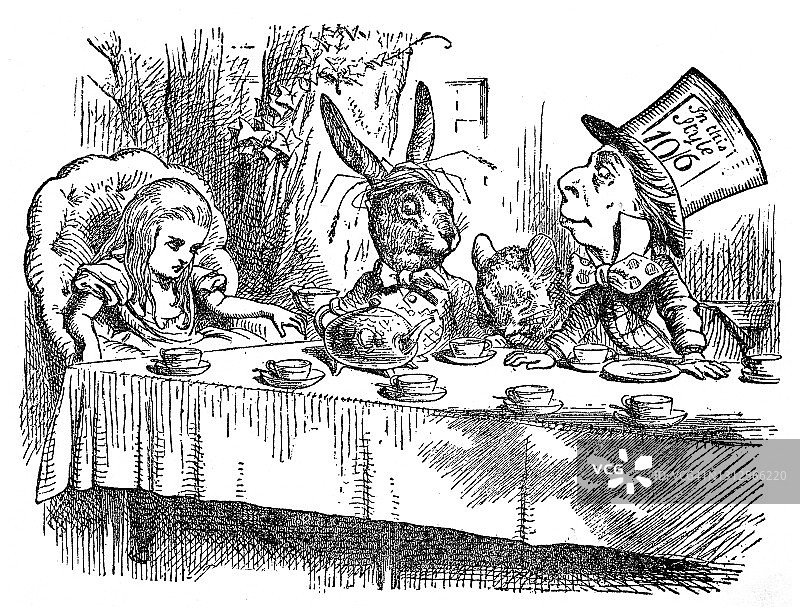 爱丽丝梦游仙境：疯帽子茶话会图片素材