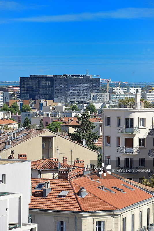 蒙彼利埃市政厅鸟瞰图片素材
