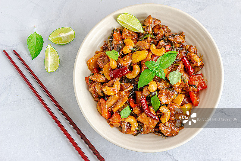 腰果鸡丁图片素材