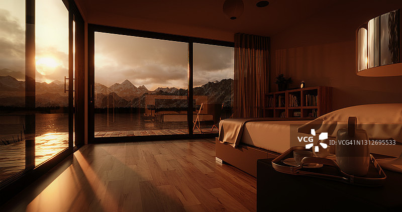 现代的卧室图片素材