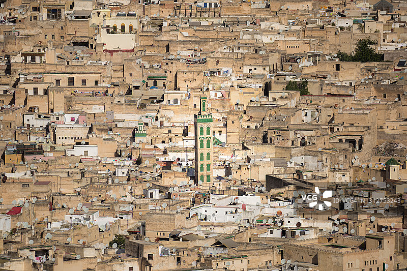 非斯麦地那的宣礼塔图片素材