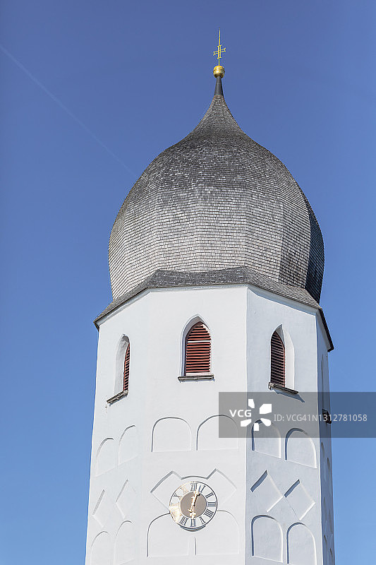 圣本笃勋章，基姆湖弗劳恩钦岛图片素材